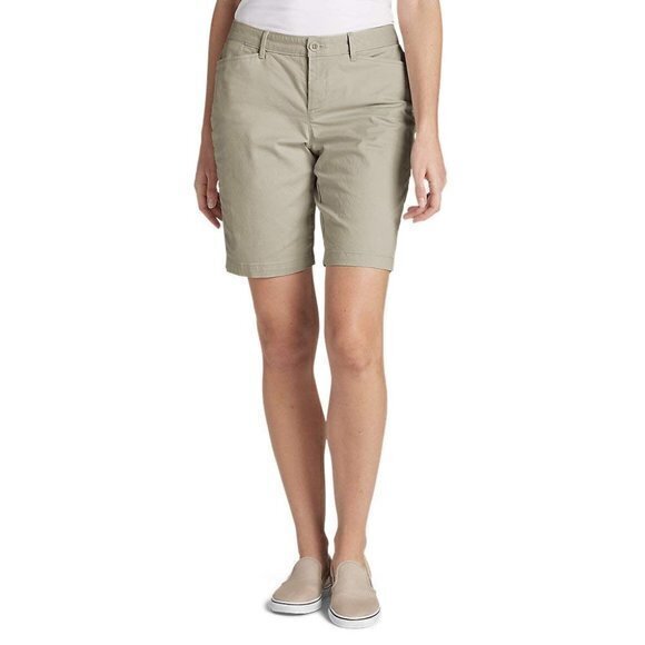 Eddie Bauer Curvy Shorts Stretch Chino NWT - Picture 1 of 6